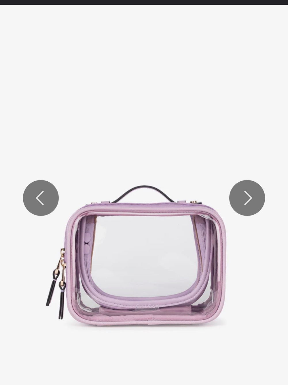 Calpak small lavender travel bag